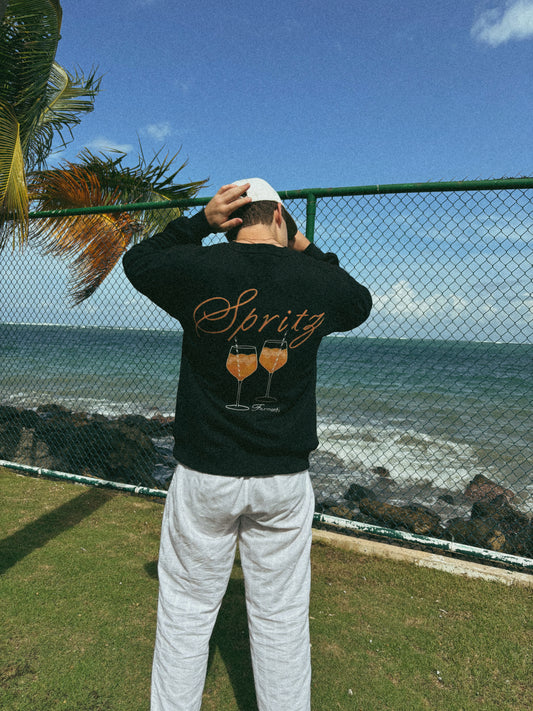 Spiaggia e Spritz Crewneck Black